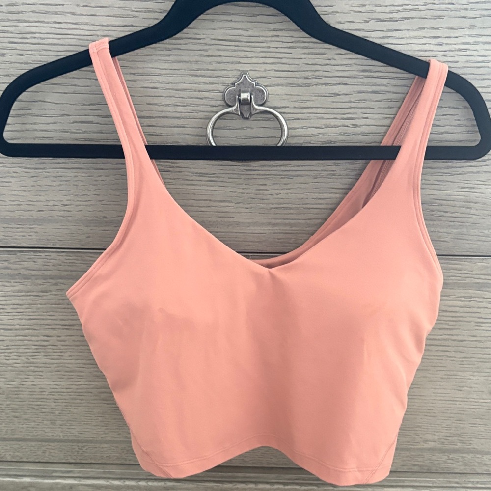 lululemon athletica cropped align tank Peach Size 10